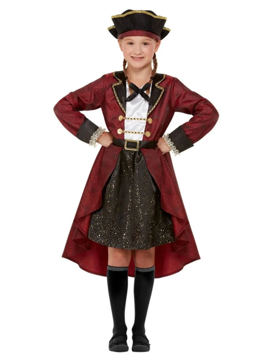 Deluxe Swashbuckler Pirate Costume for Toddlers and Girls