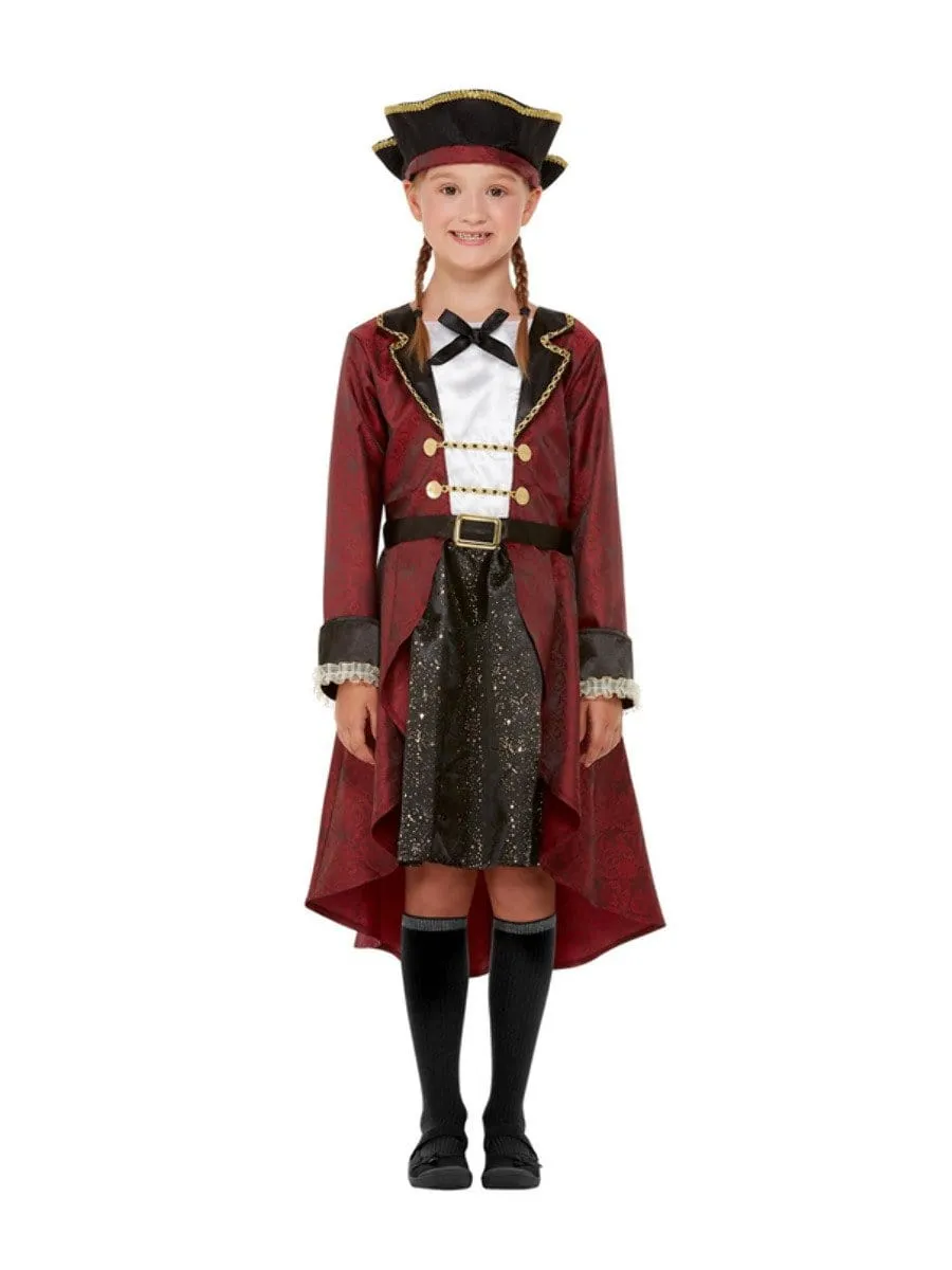 Deluxe Swashbuckler Pirate Costume for Toddlers and Girls