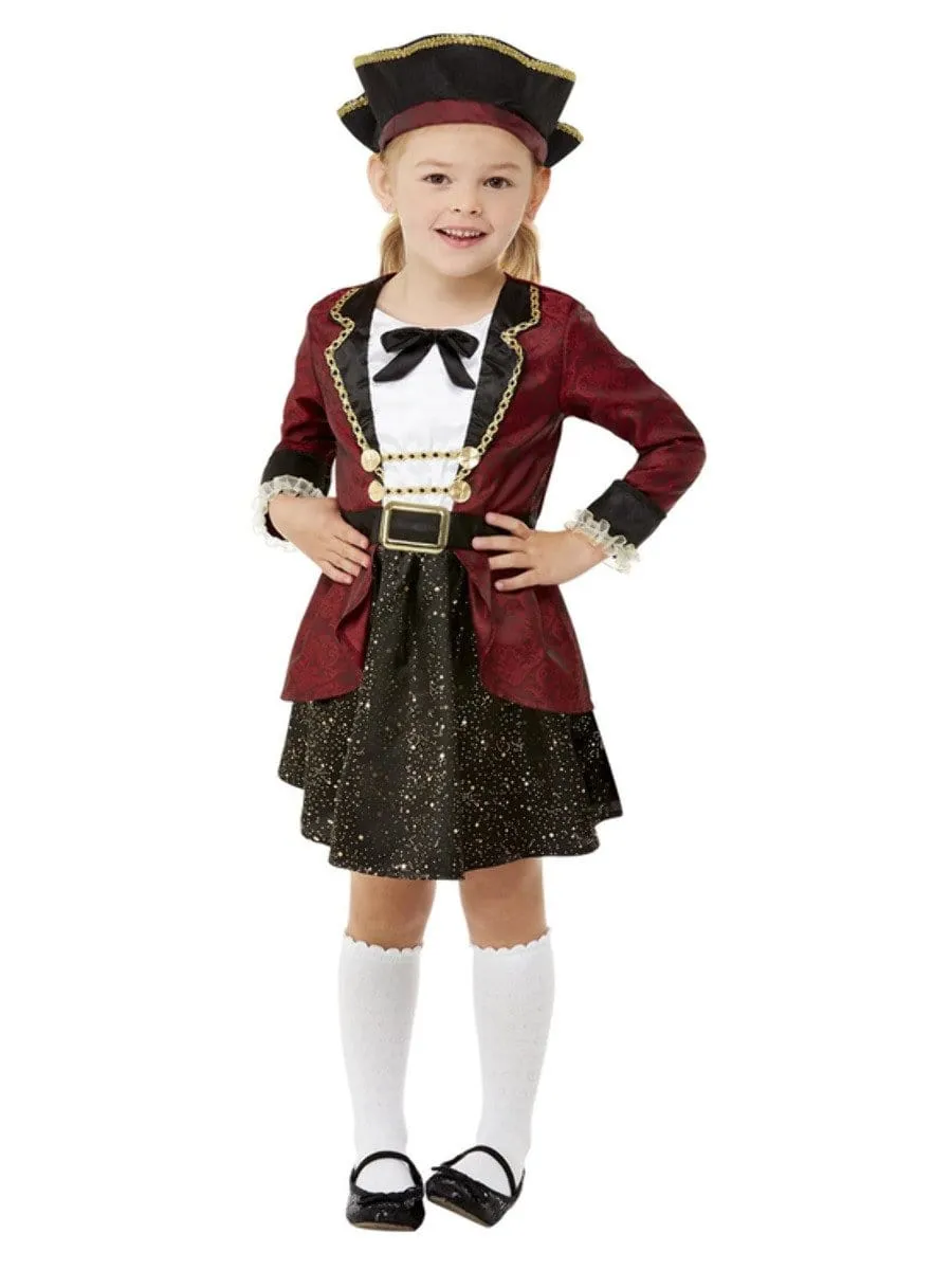 Deluxe Swashbuckler Pirate Costume for Toddlers and Girls