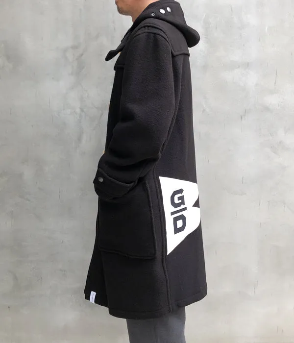 DESCENDANT/MONTY WOOL COAT GLOVERALL (BLACK)