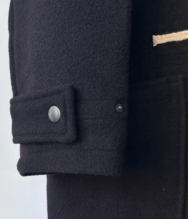 DESCENDANT/MONTY WOOL COAT GLOVERALL (BLACK)