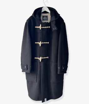 DESCENDANT/MONTY WOOL COAT GLOVERALL (BLACK)