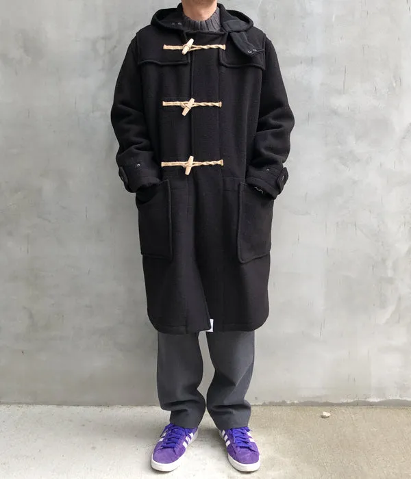 DESCENDANT/MONTY WOOL COAT GLOVERALL (BLACK)