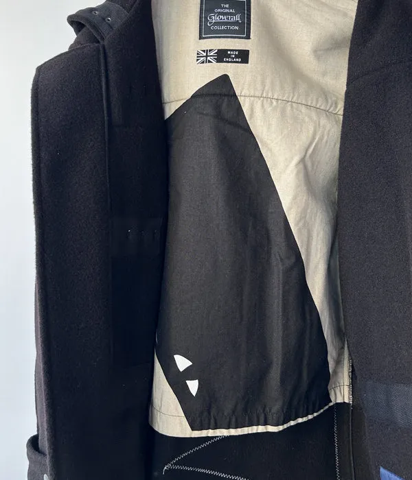 DESCENDANT/MONTY WOOL COAT GLOVERALL (BLACK)
