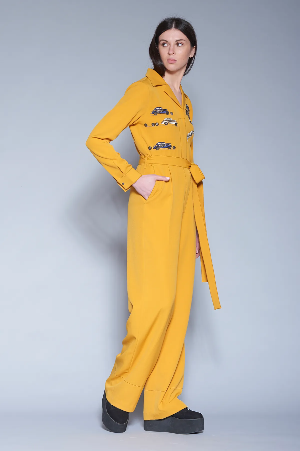 Dinky Car Jumpsuit With Belt