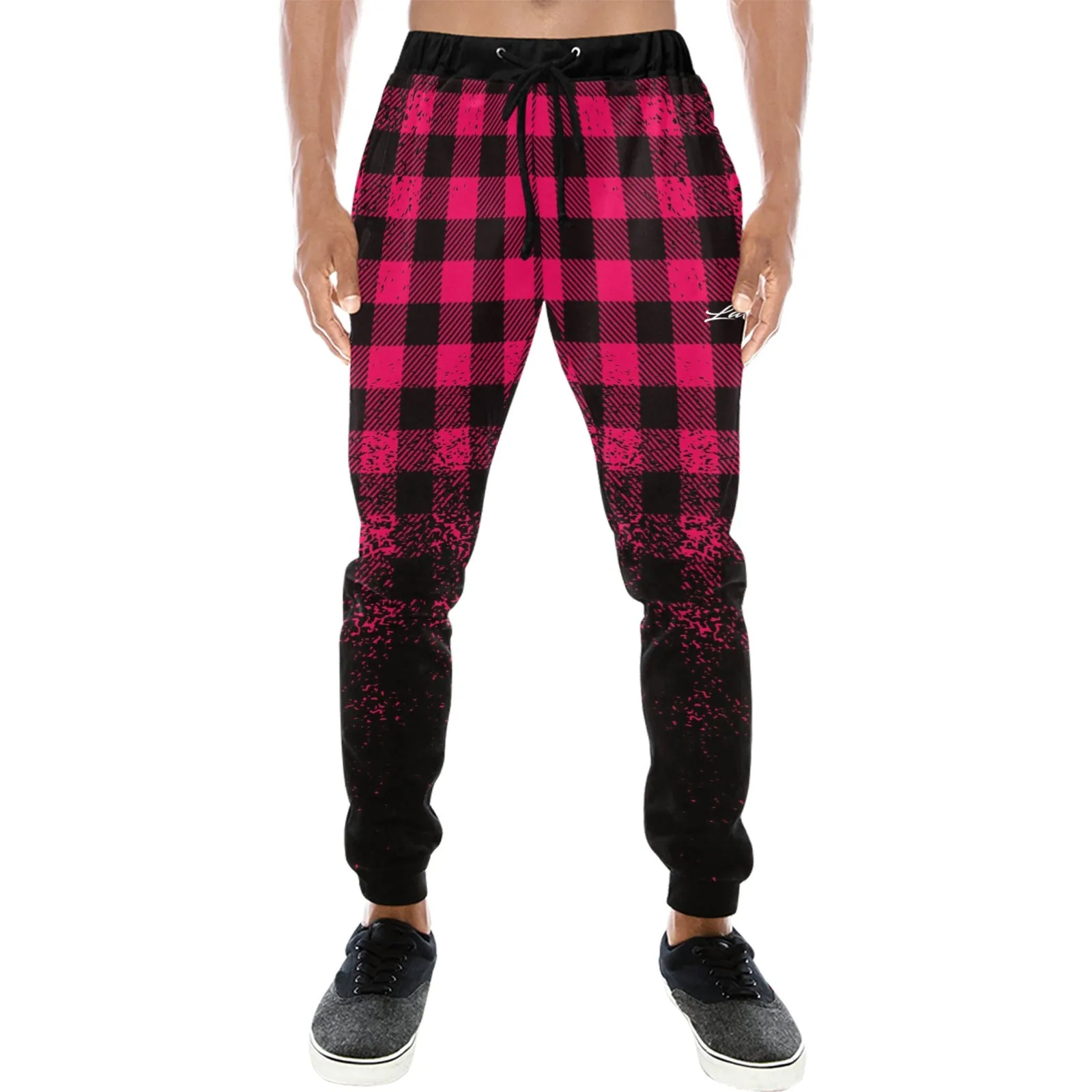 DUSTY PLAID Men's All Over Print Sweatpants