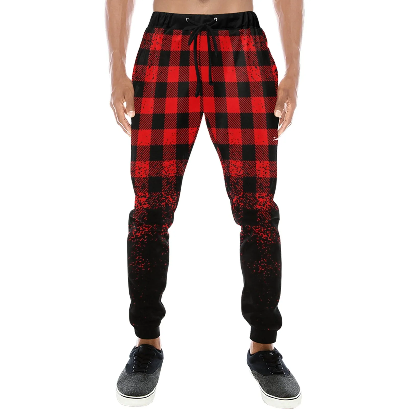 DUSTY PLAID Men's All Over Print Sweatpants