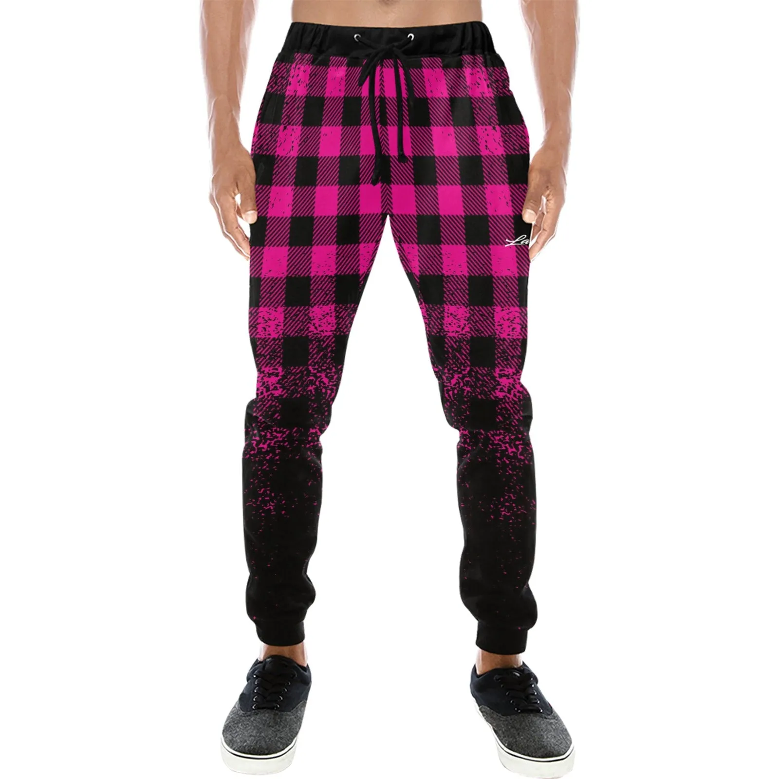 DUSTY PLAID Men's All Over Print Sweatpants