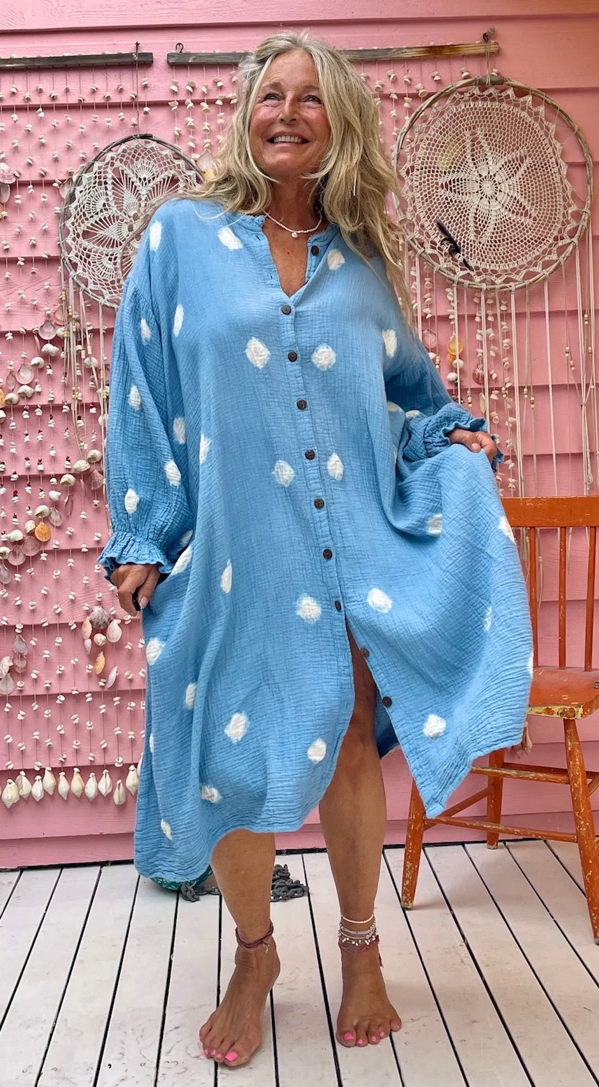 Earth Gypsy Dotty Coat Dress