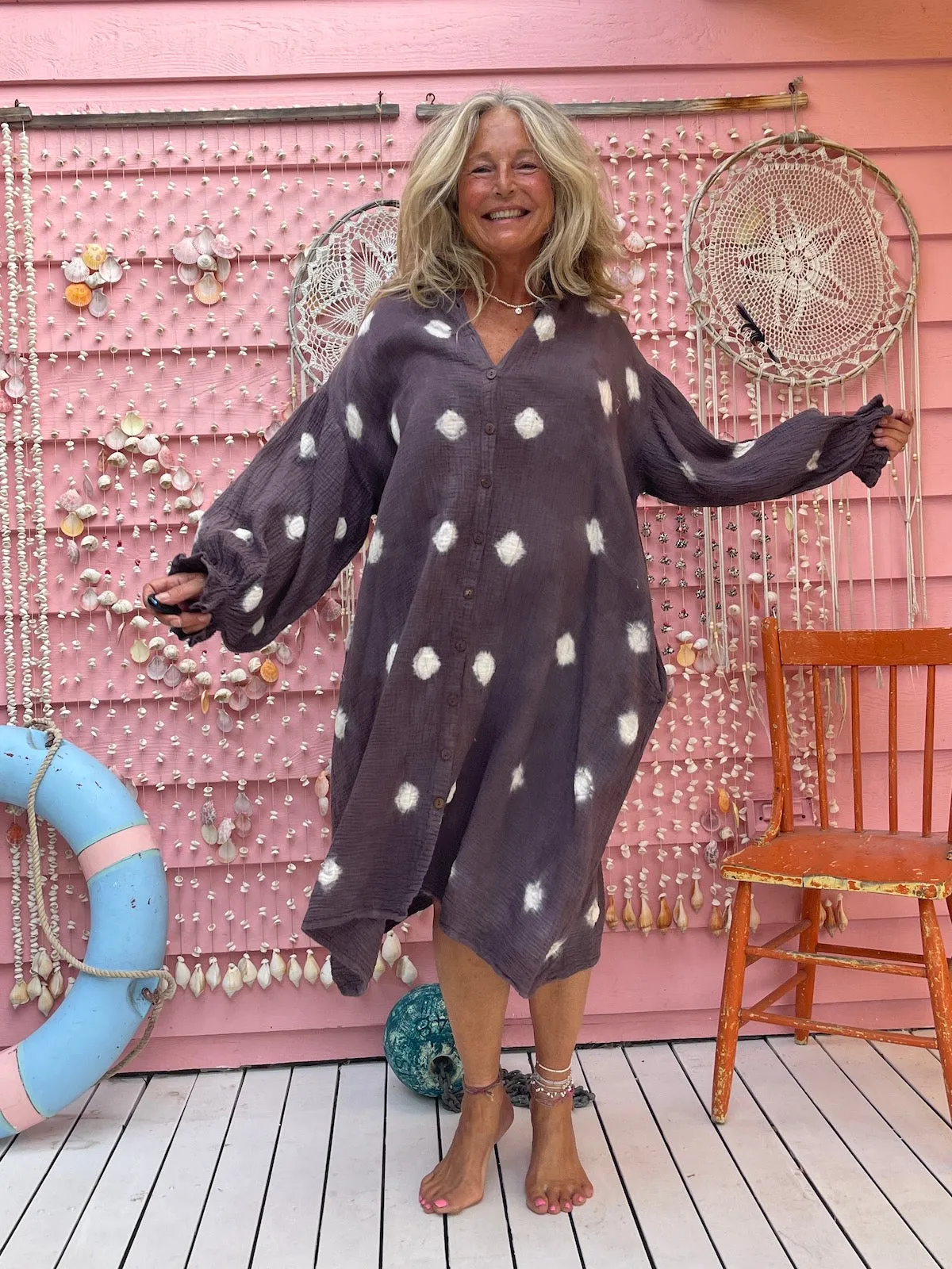 Earth Gypsy Dotty Coat Dress