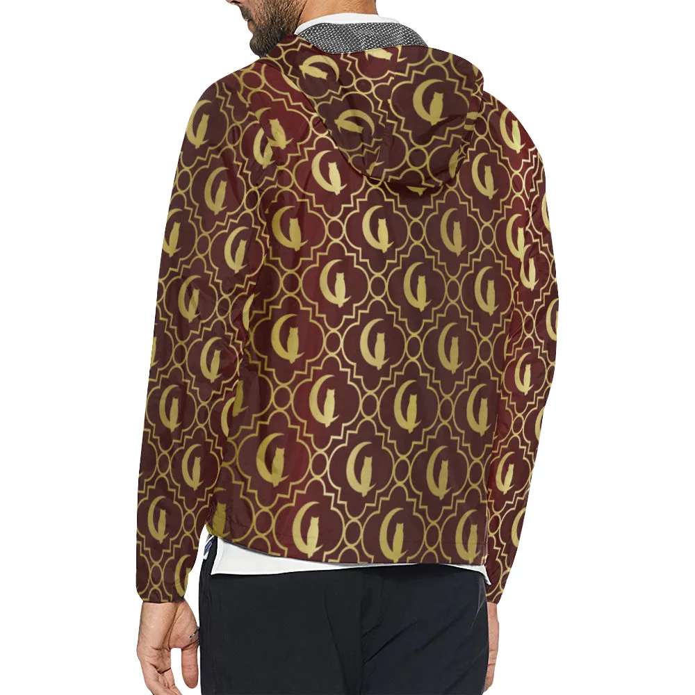 ELEGANCE BORDEAUX All Over Print Windbreaker for Unisex