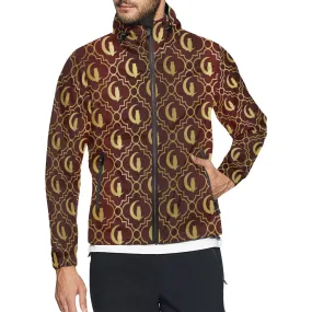 ELEGANCE BORDEAUX All Over Print Windbreaker for Unisex
