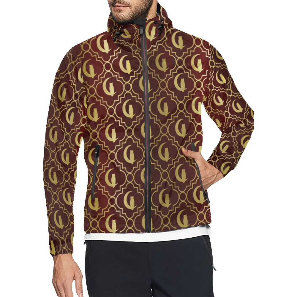 ELEGANCE BORDEAUX All Over Print Windbreaker for Unisex