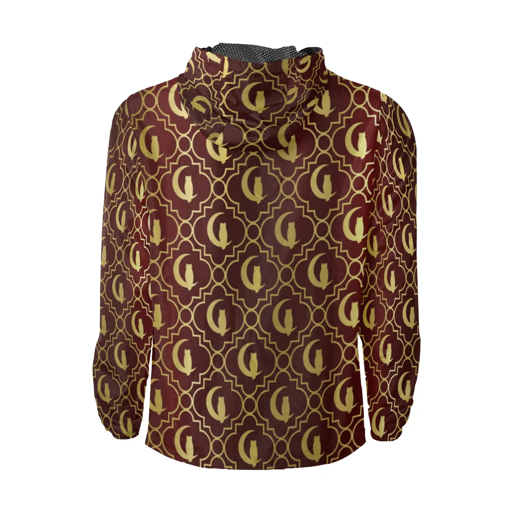 ELEGANCE BORDEAUX All Over Print Windbreaker for Unisex