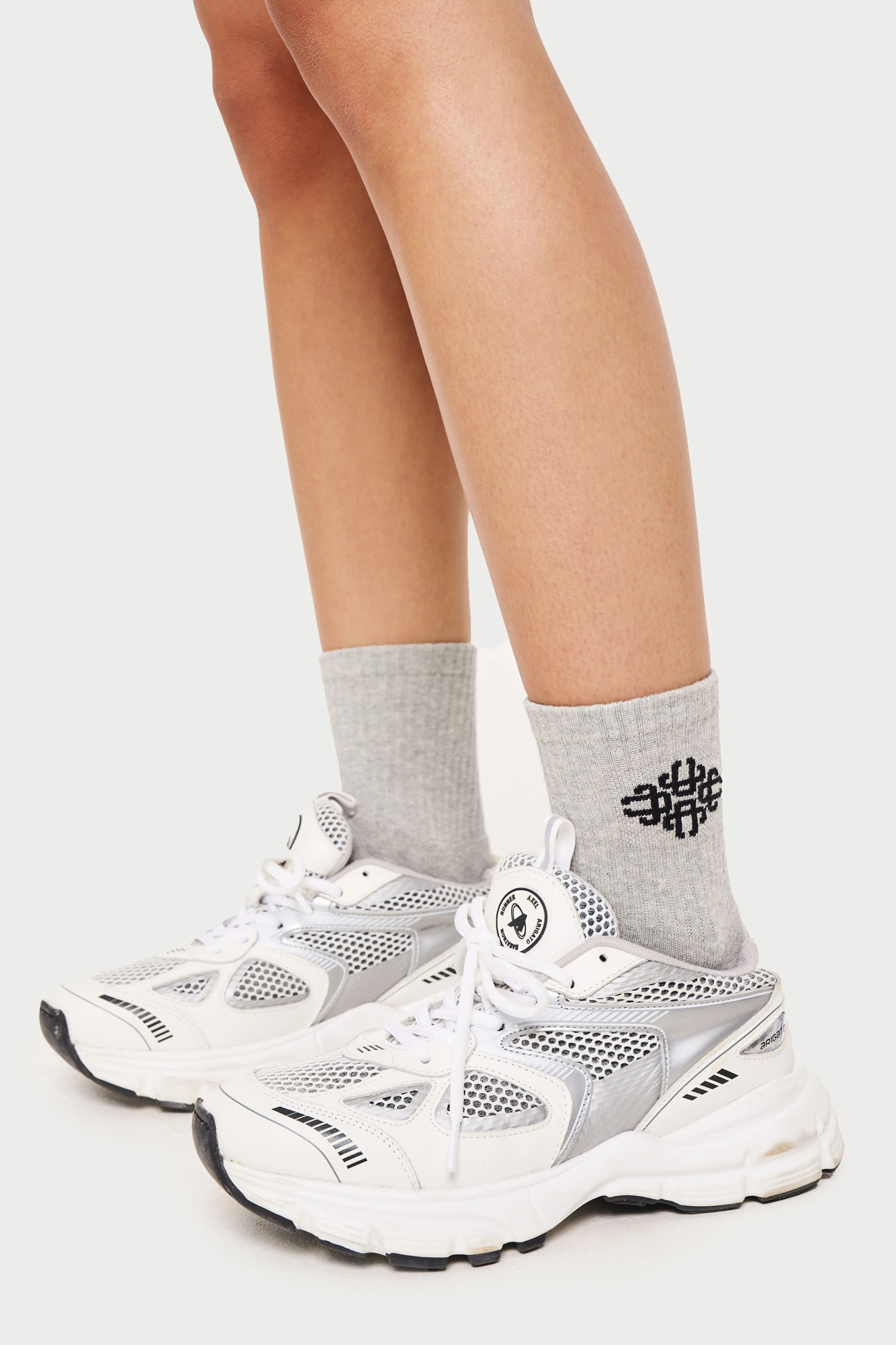 EMBLEM SPORT SOCK - GREY MARL