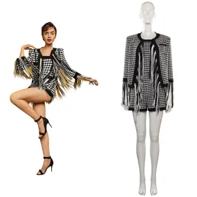 Emily in Paris Season 3 Emily Cooper Cosplay Costume Dress Outfits Halloween Carnival Party Suit