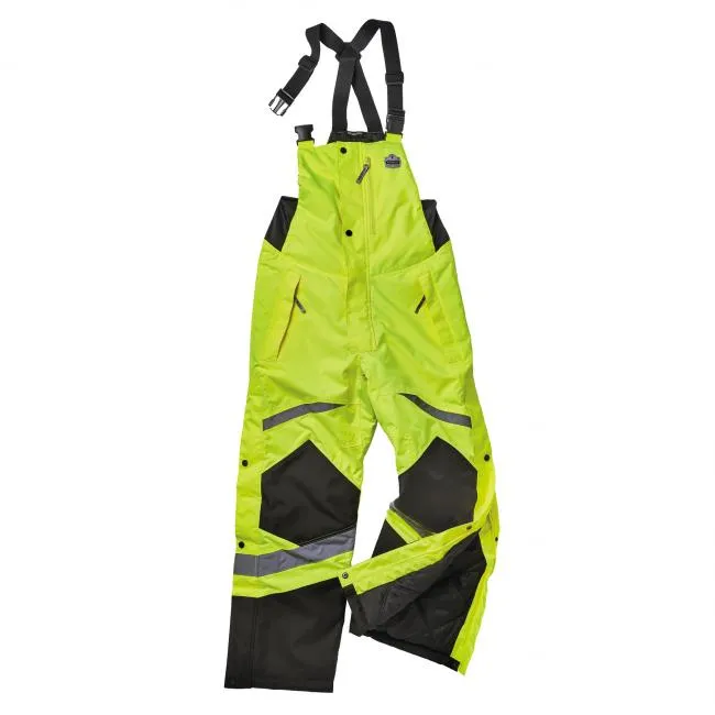 Ergodyne GloWear 8928 Class E Hi-Vis Insulated Bibs - Lime