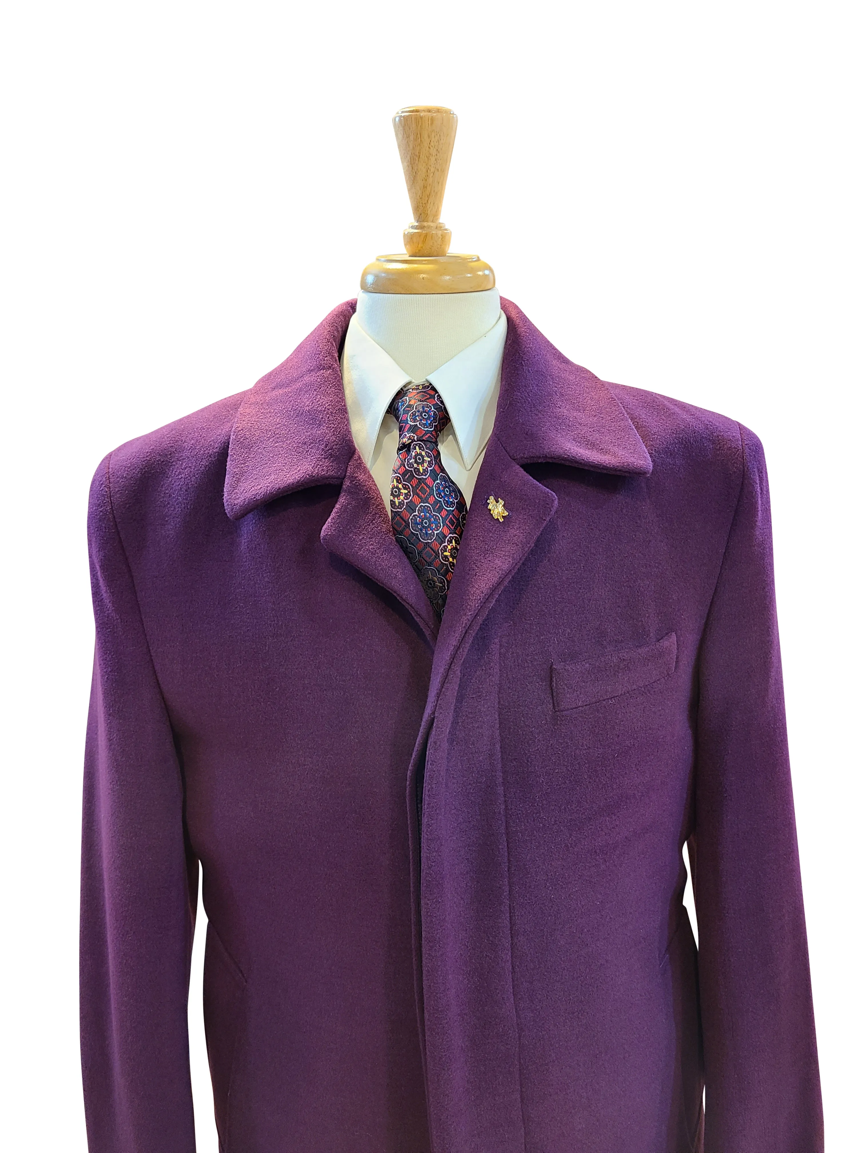 Falcone Hidden buttons Long Coat