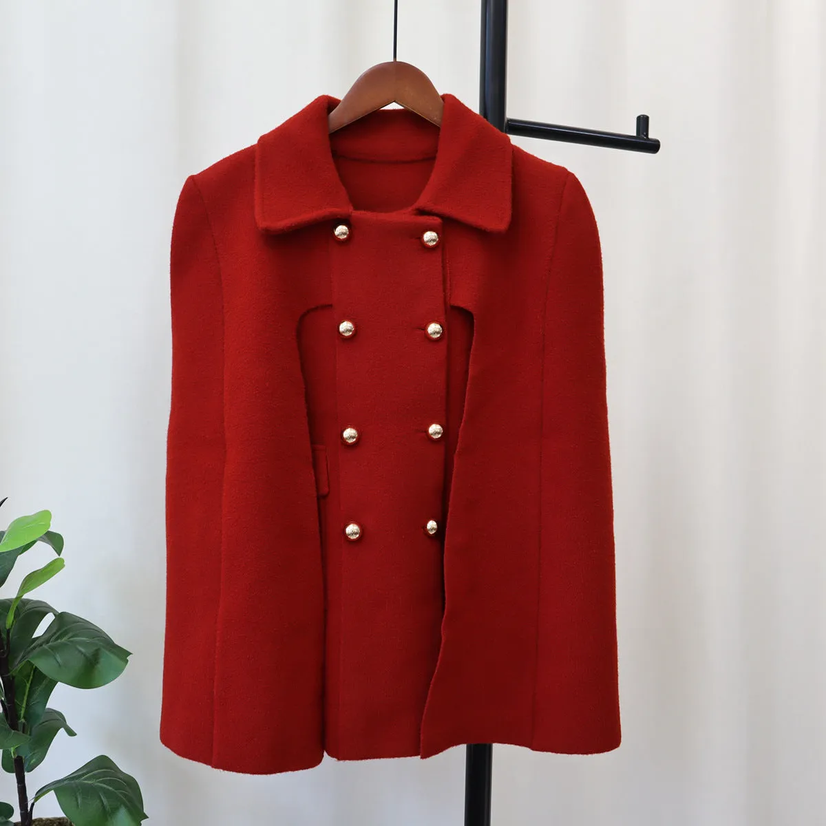 Fashionkova fall photoshoot outfits Autumn and Winter New High-Grade Loose Knitted Double-Sided Woolen Coat Elegant Thickened Sweater Cape for Women