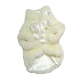 Fun Fur Glamour Dog Coat White