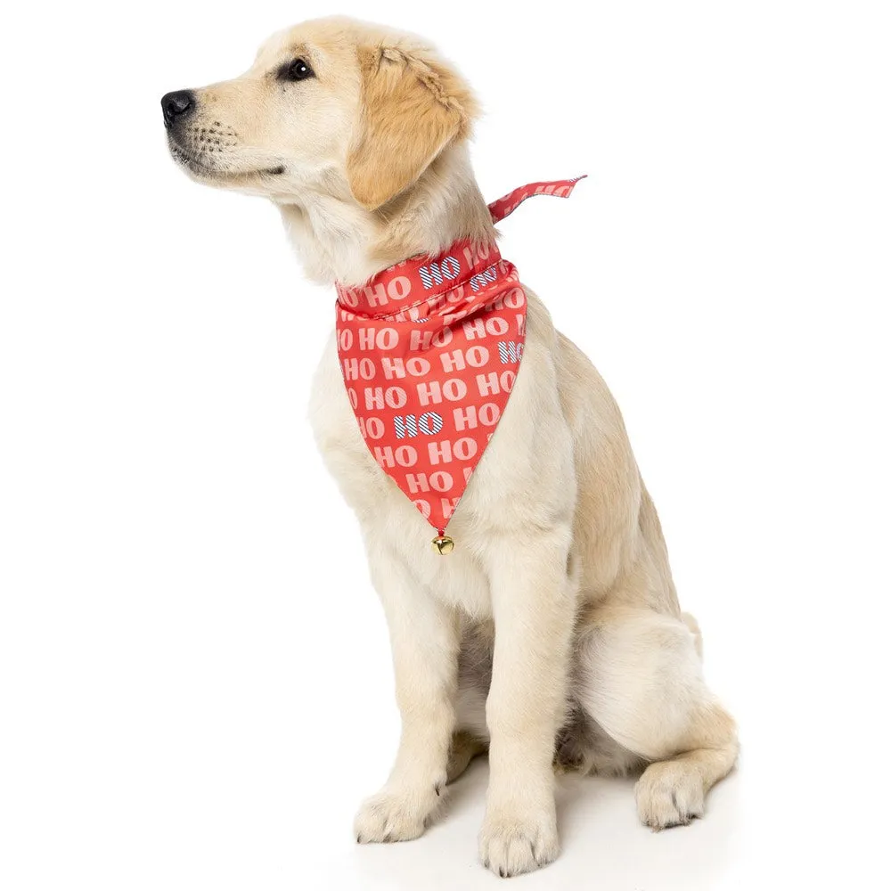 FuzzYard X'mas HOHO Pet Bandana With Bell