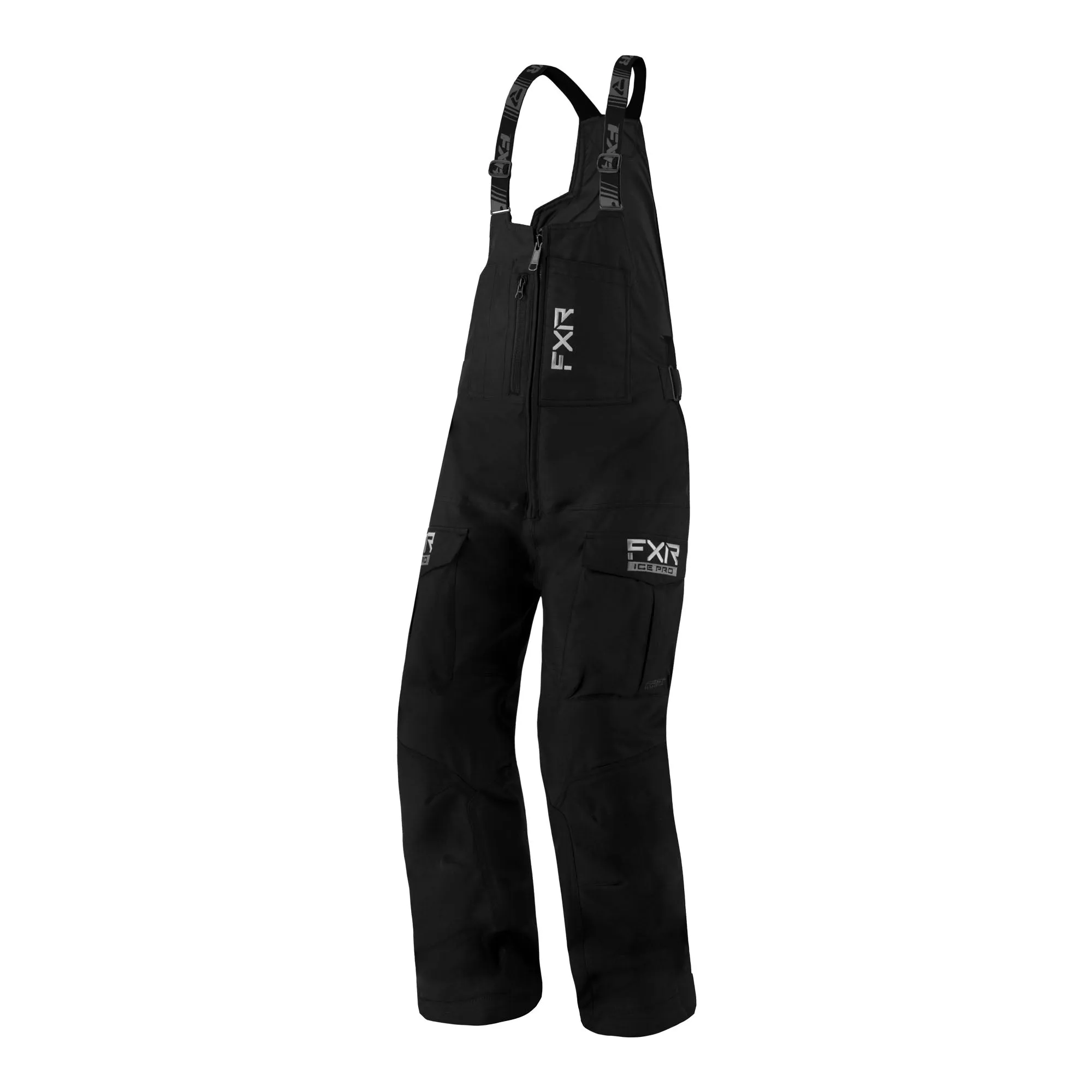 FXR Child Excursion Ice Pro Bib Snowmobile Pants Black Ops