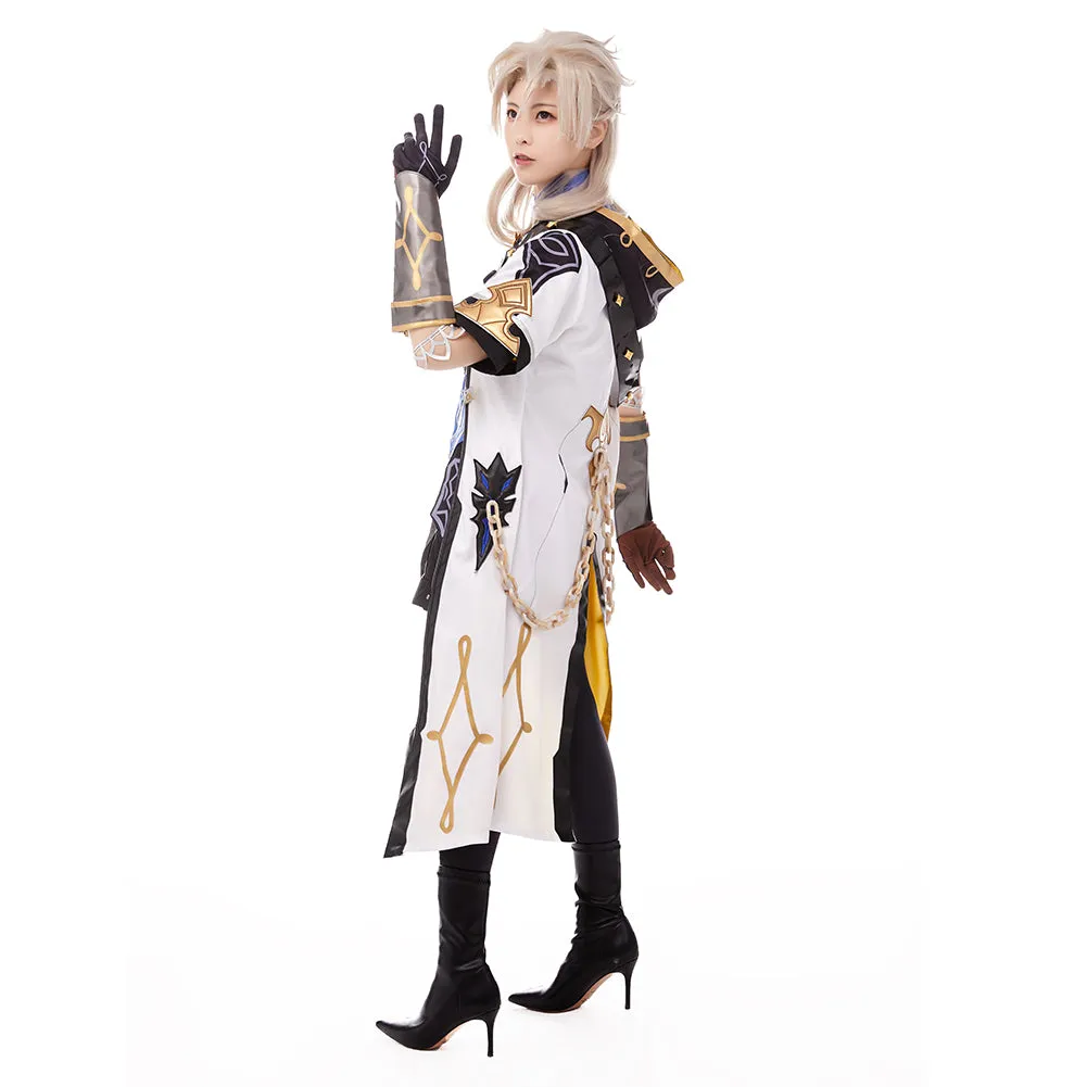 Game Genshin Impact Halloween Carnival Costume Albedo Cosplay Costume Outfits