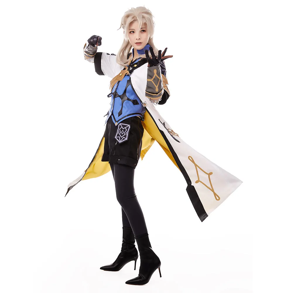 Game Genshin Impact Halloween Carnival Costume Albedo Cosplay Costume Outfits