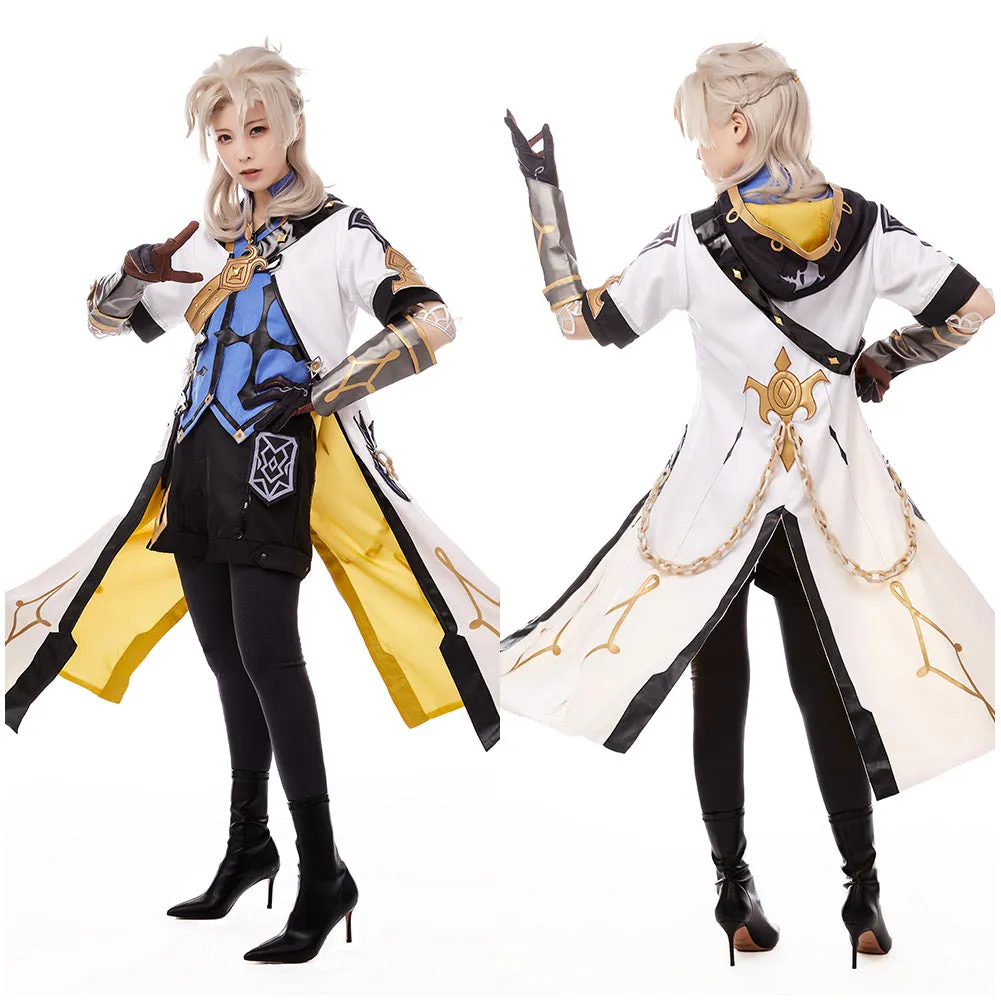 Game Genshin Impact Halloween Carnival Costume Albedo Cosplay Costume Outfits