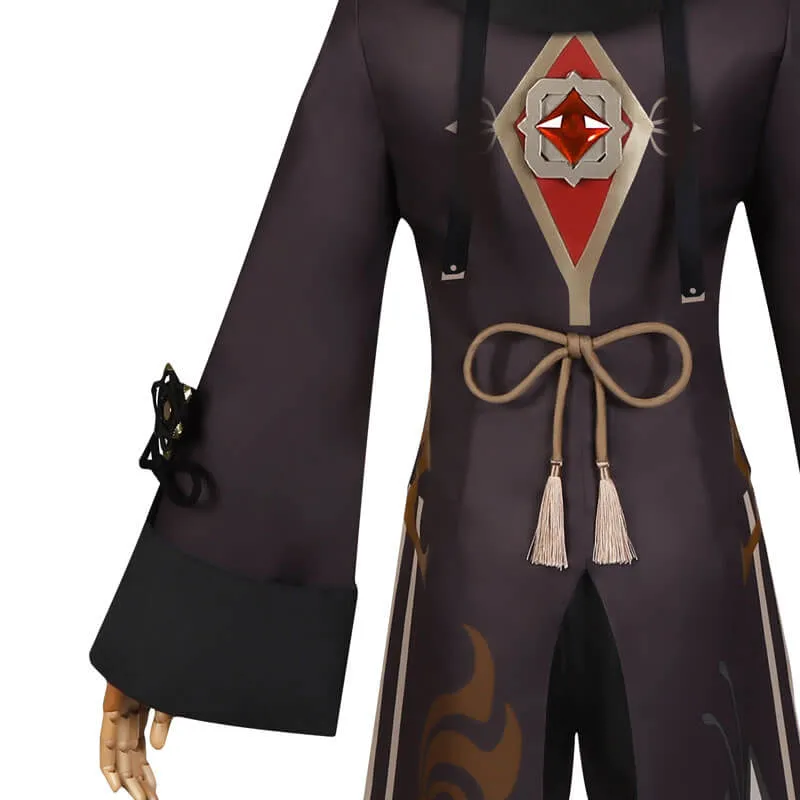 Game Genshin Impact Hu Tao Cosplay Costume Full Set Halloween Outfit