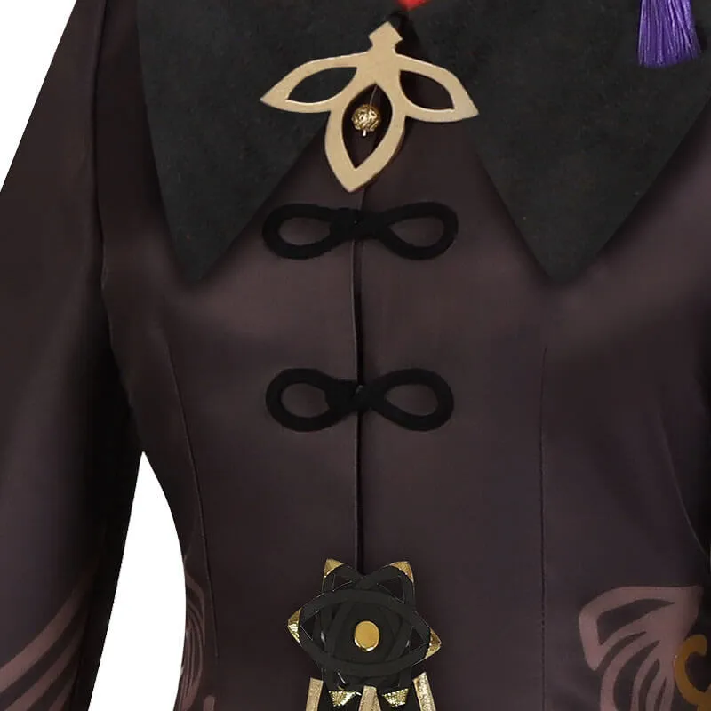 Game Genshin Impact Hu Tao Cosplay Costume Full Set Halloween Outfit