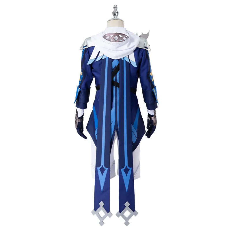 Game Genshin Impact Mika Cosplay Costume Anime Men Uniform Halloween Event Suit