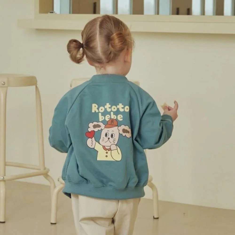 Girls Autumn Coat Cartoon Printed Wholesale Baby Girl Clothes