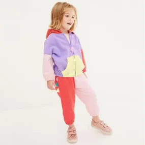 Girls Autumn Patch Hoodie Coat and Pants Set Wholesale Little Girl Clothing