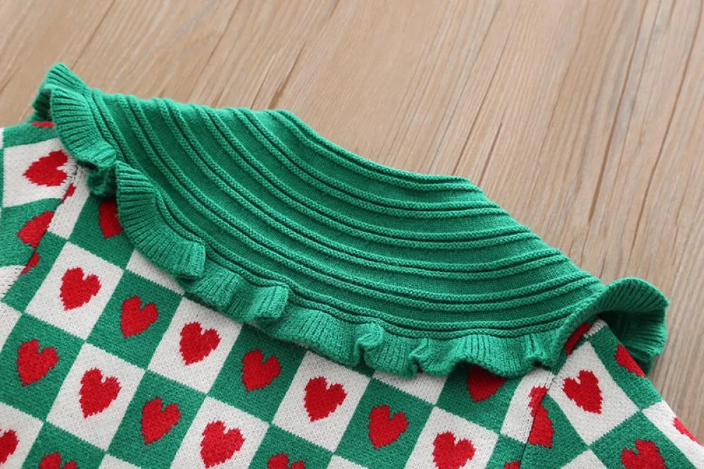 Girls Sweater Cardigan Autumn and Winter Knitted Coat Wholesale Girls Clothes