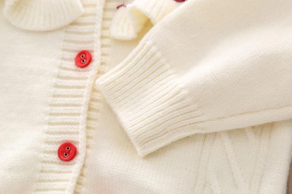 Girls Sweater Cardigan Children's Clothing Knitted Sweater Coat Wholesale