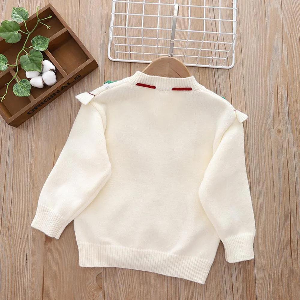 Girls Sweater Cardigan Children's Clothing Knitted Sweater Coat Wholesale
