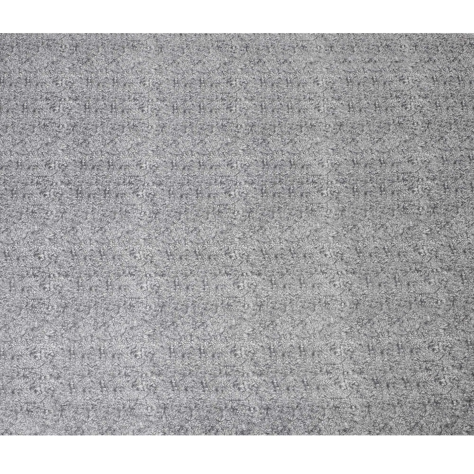 Graphite Whispers Pure Wrinkle Silk Chiffon Fabric - Abstract Elegance, 110cm Width - Buy Online by the Meter-D18057