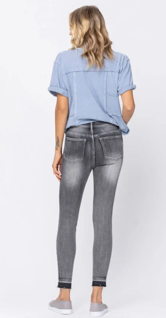 Grey wash vintage skinnies