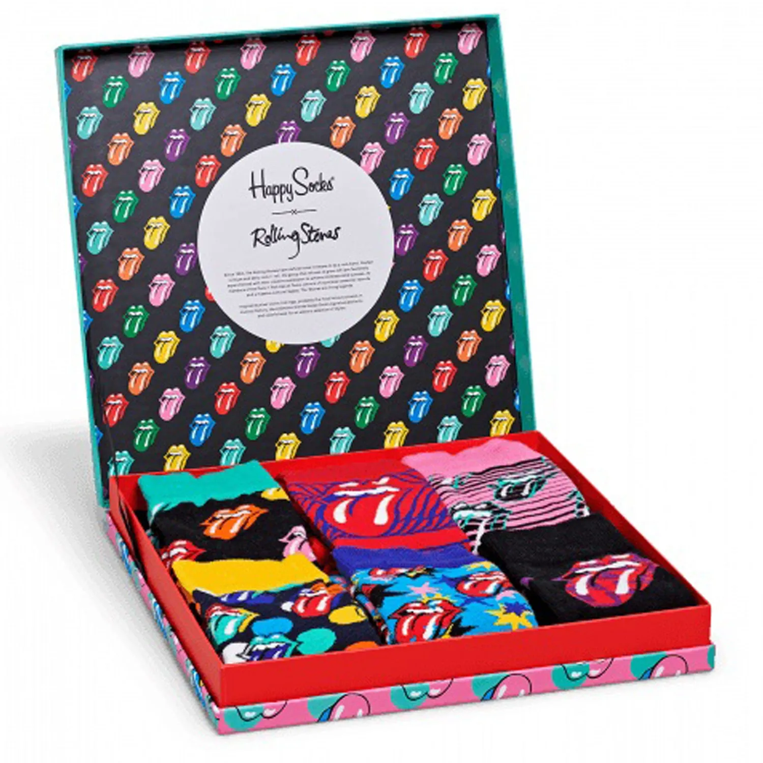 Happy Socks x The Rolling Stones Men's Gift Box - 6 Pack
