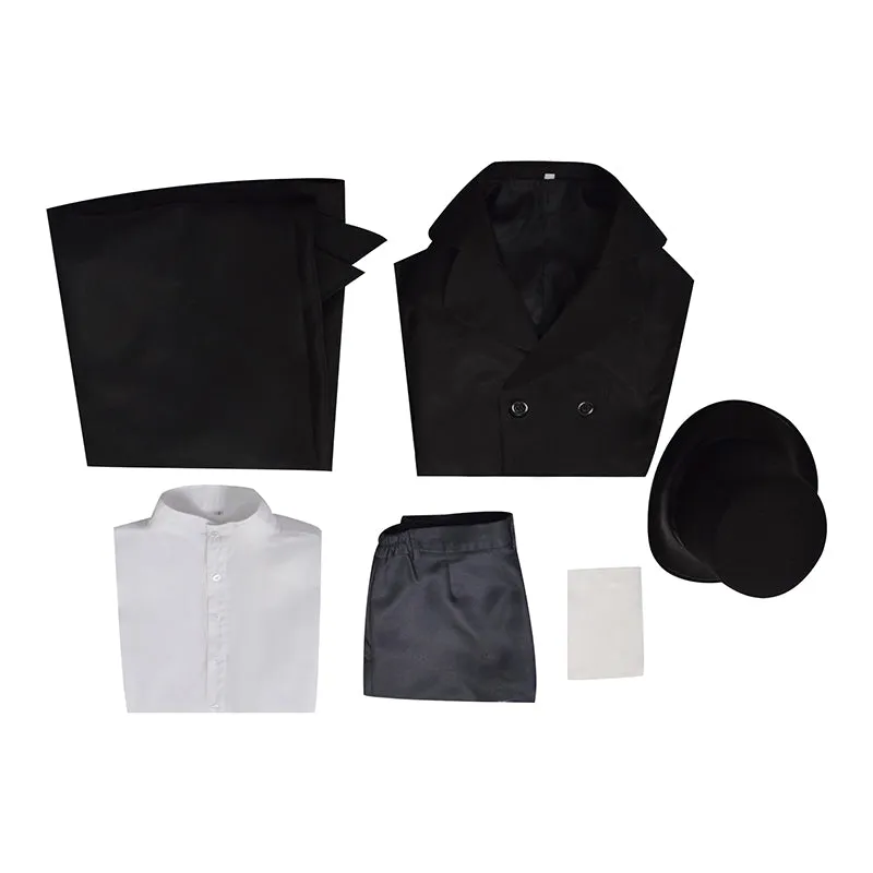 Haunted Mansion Costume The Hat Box Ghost Cosplay Outfit Halloween Carnival Suit