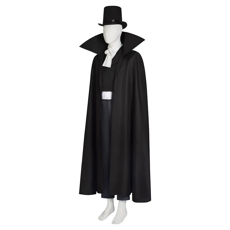 Haunted Mansion Costume The Hat Box Ghost Cosplay Outfit Halloween Carnival Suit