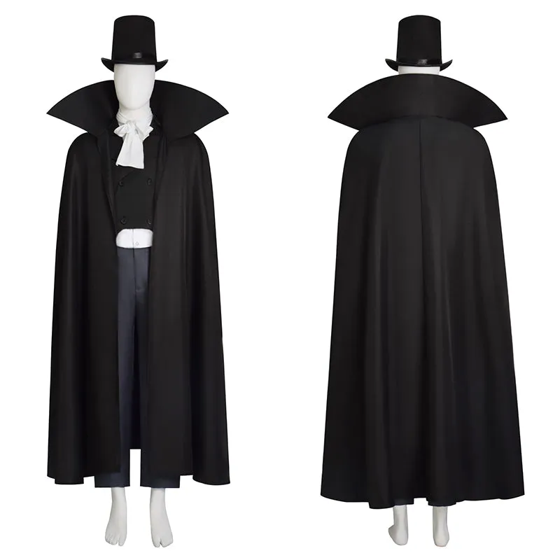 Haunted Mansion Costume The Hat Box Ghost Cosplay Outfit Halloween Carnival Suit