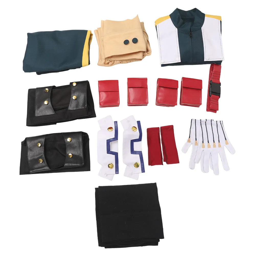 Izuku Midoriya Adult Green Outfit Combat Suit Party Carnival Halloween Cosplay Costume