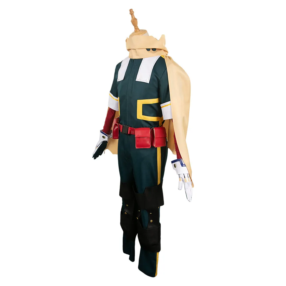 Izuku Midoriya Adult Green Outfit Combat Suit Party Carnival Halloween Cosplay Costume