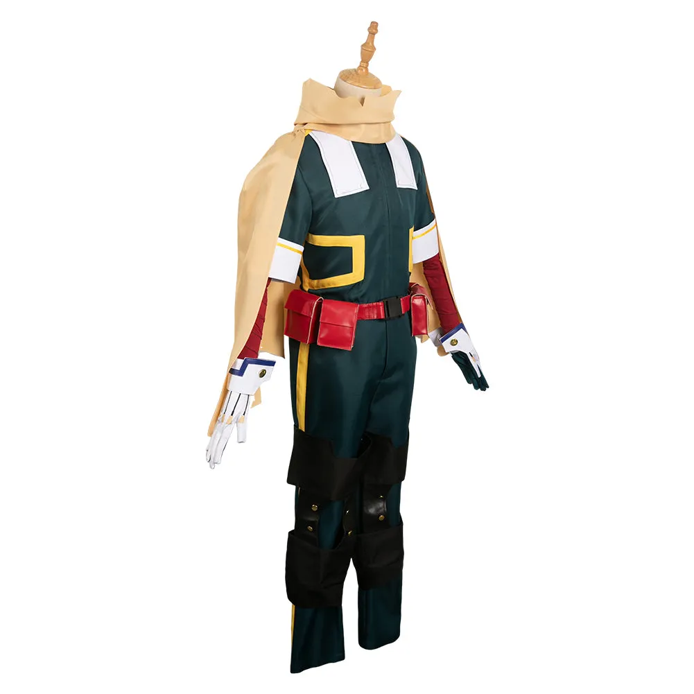 Izuku Midoriya Adult Green Outfit Combat Suit Party Carnival Halloween Cosplay Costume