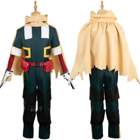 Izuku Midoriya Adult Green Outfit Combat Suit Party Carnival Halloween Cosplay Costume