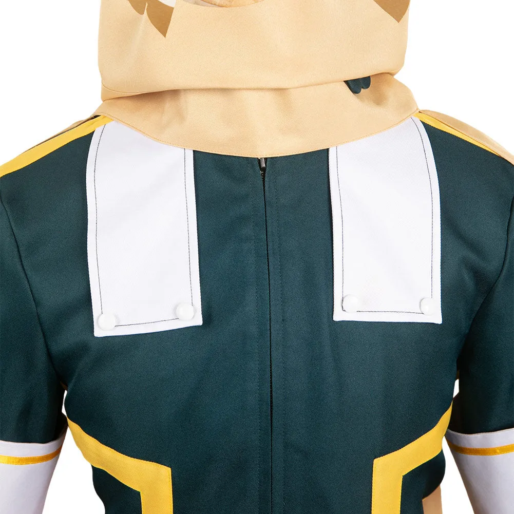 Izuku Midoriya Adult Green Outfit Combat Suit Party Carnival Halloween Cosplay Costume