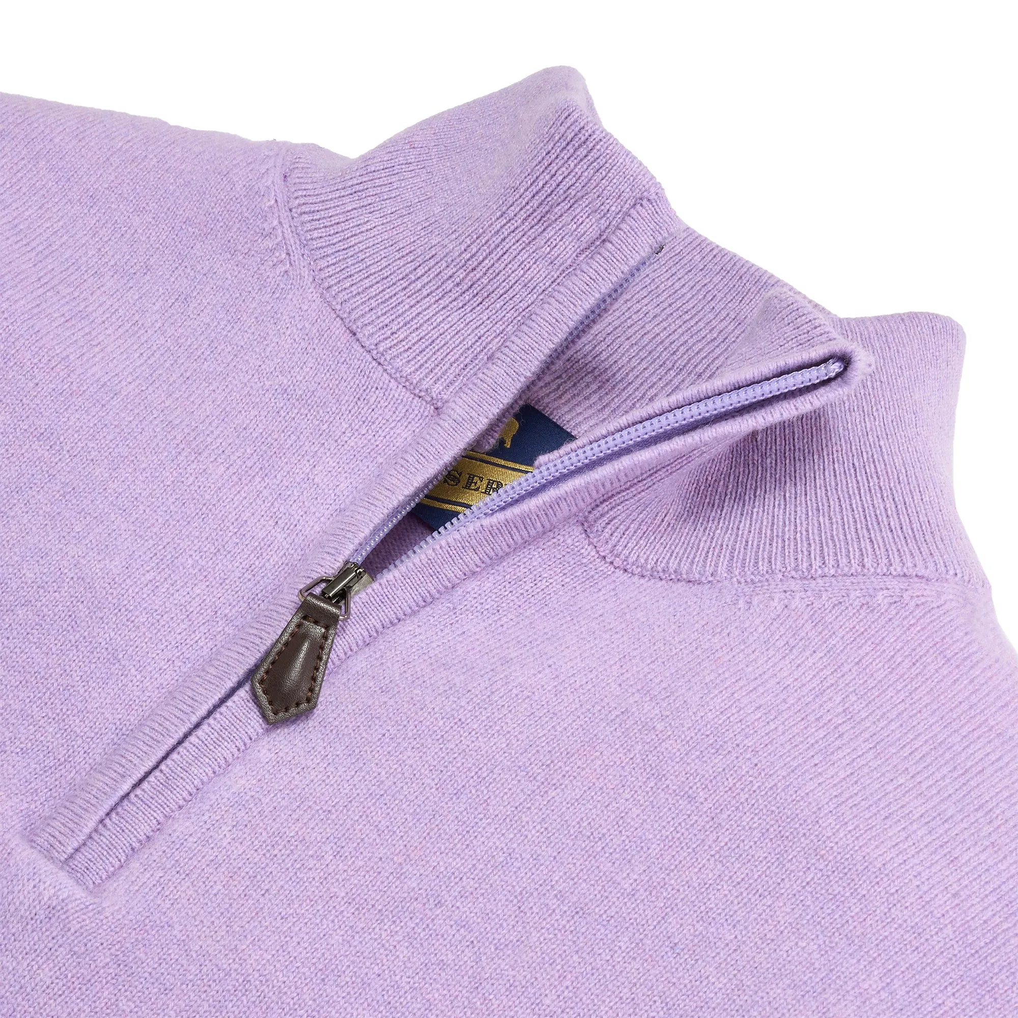 James Cashmere 1/4 Zip - Thistle