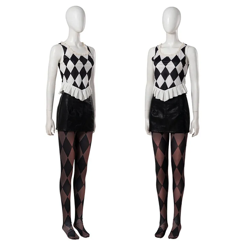 Joker: Folie à Deux Harley Quinn Lady Gaga Cosplay Costume Halloween Carnival Suit